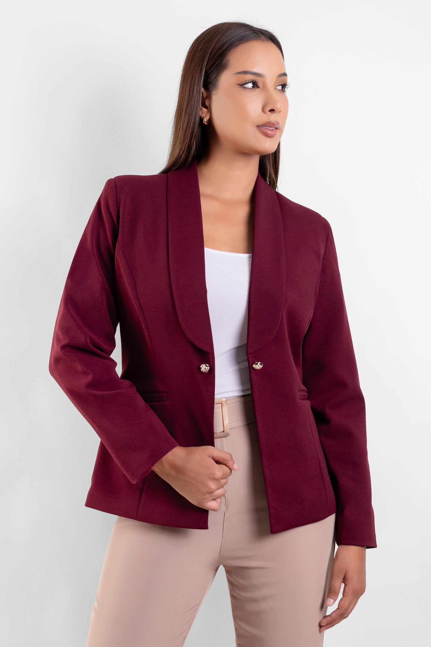 Blazer Valentina Borgoña