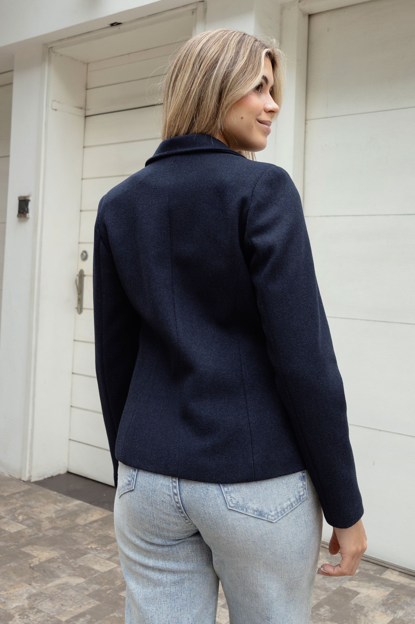 Blazer de Paño Andrea Azul