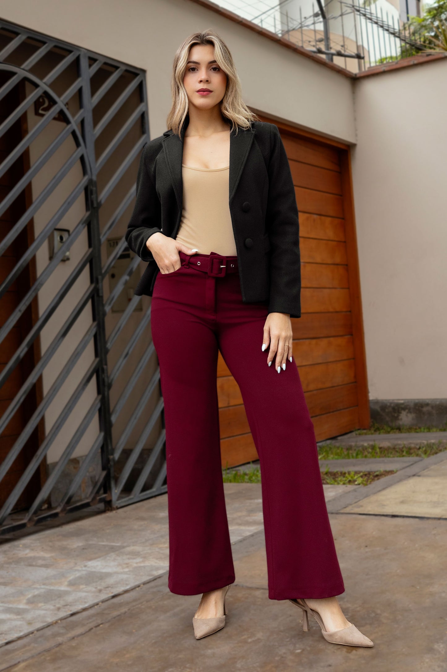 Blazer de Paño Andrea Negro