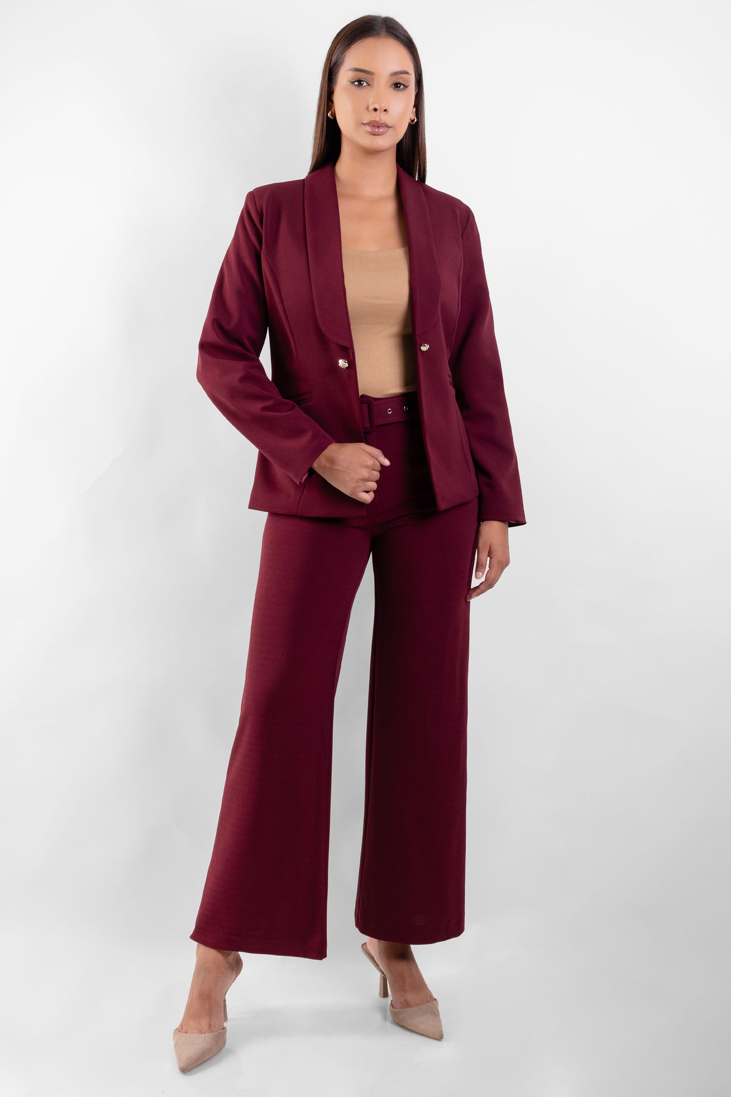 Blazer Renata Borgoña