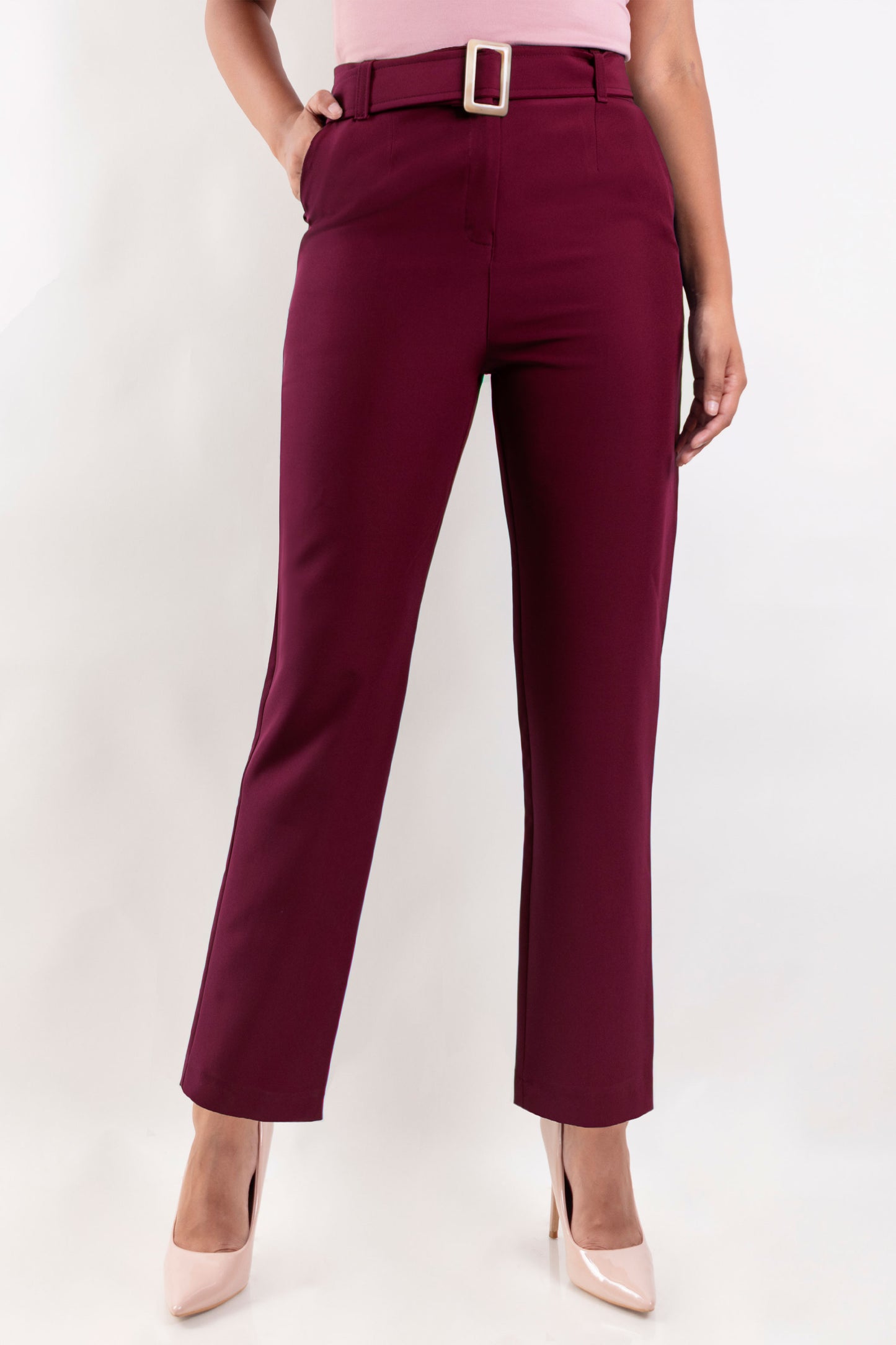 Pantalon Leyla Borgona