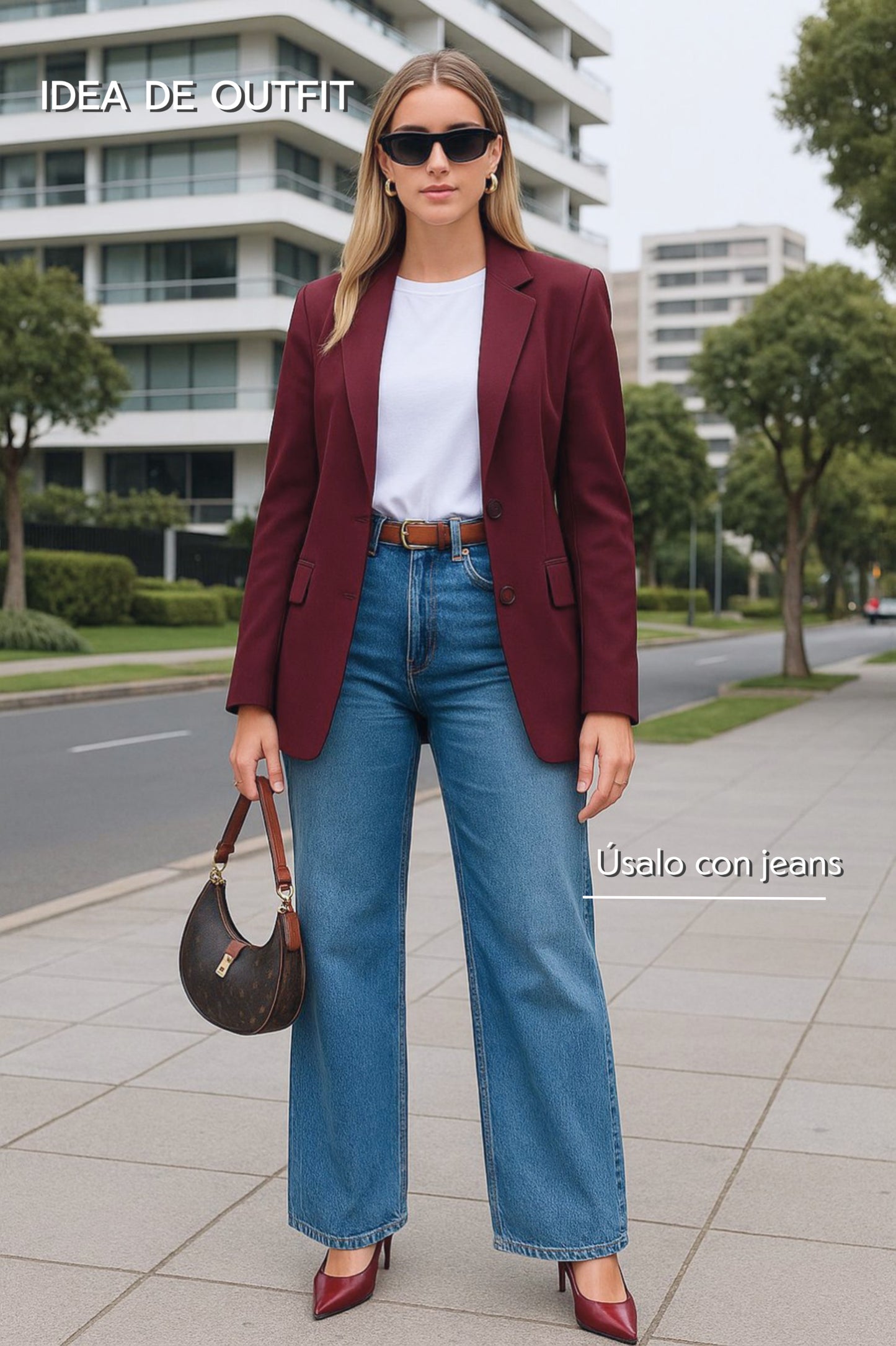 Blazer Mirka Borgoña