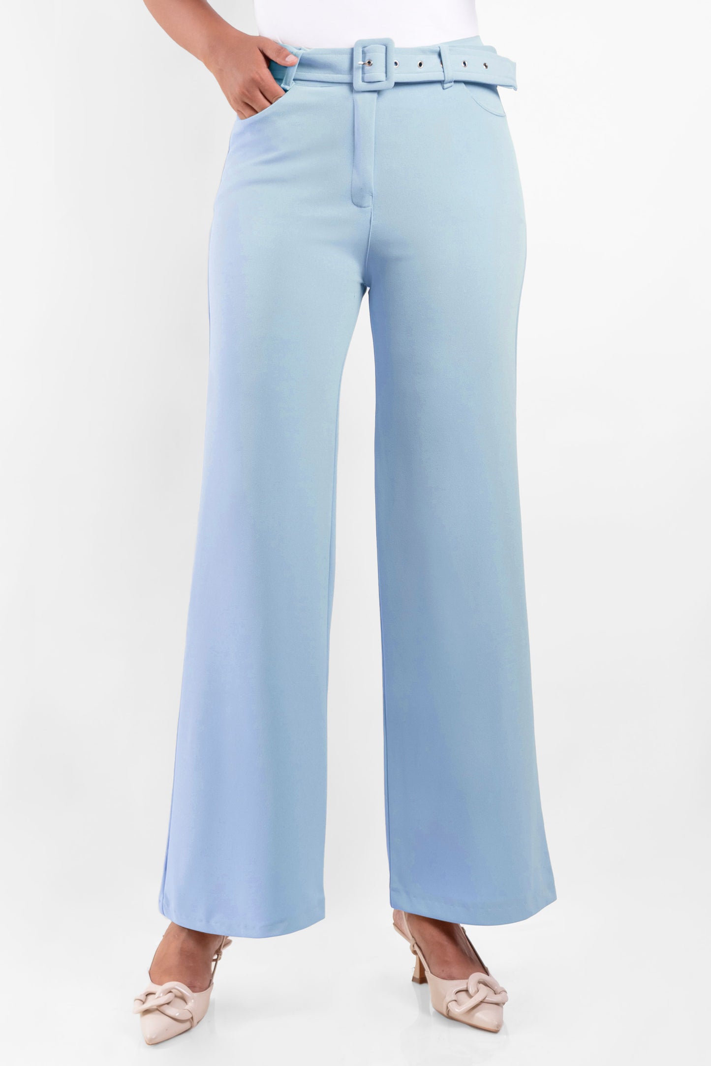 Pantalon Palazzo Marcela Celeste