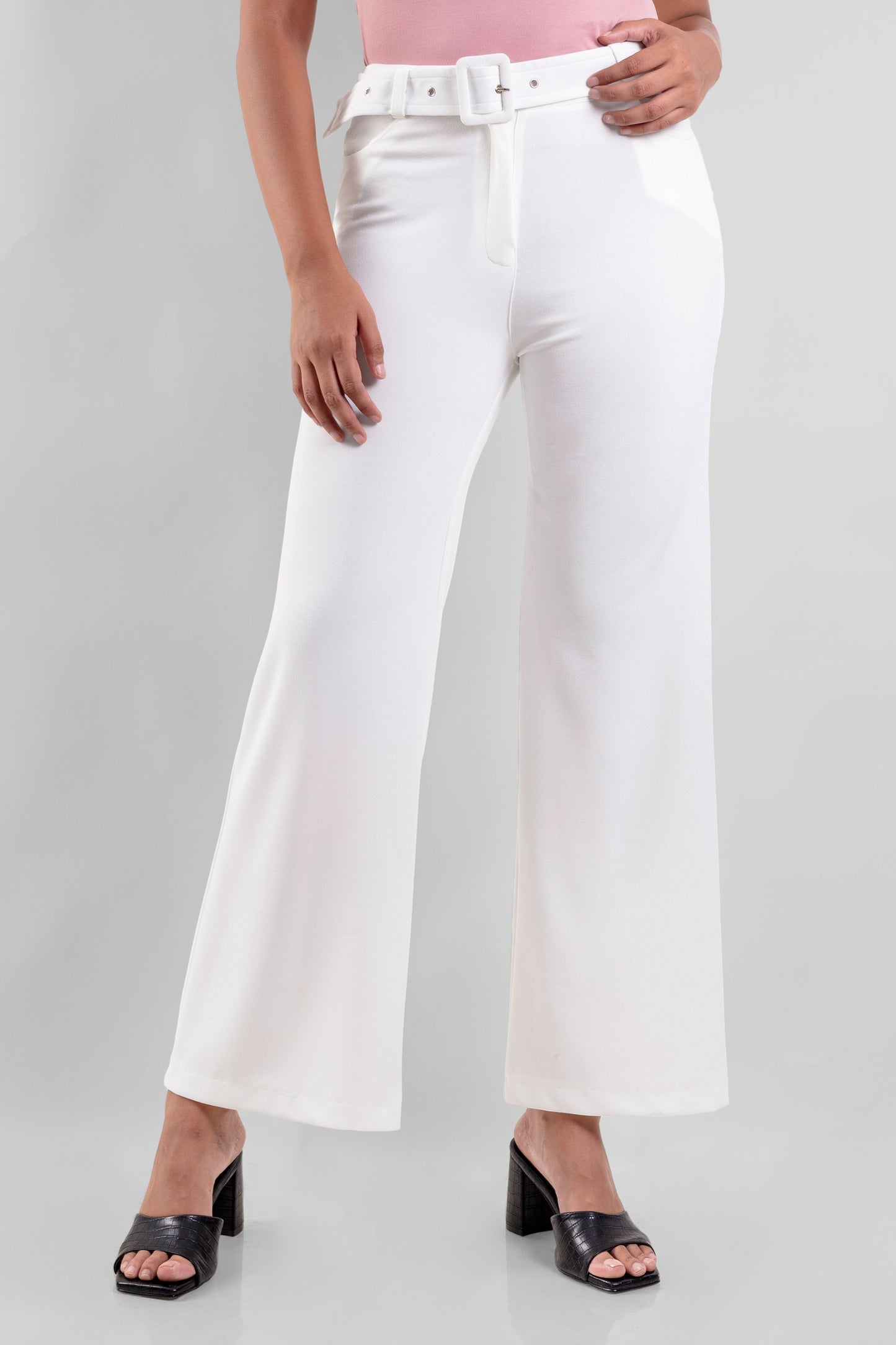 Pantalón Palazzo Marcela Blanco Ivory