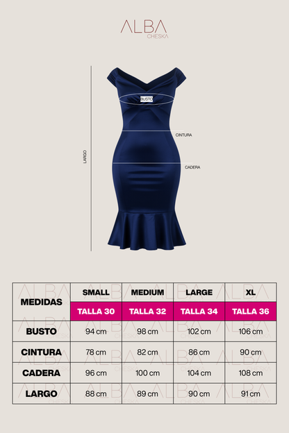 Vestido Julieta Azul