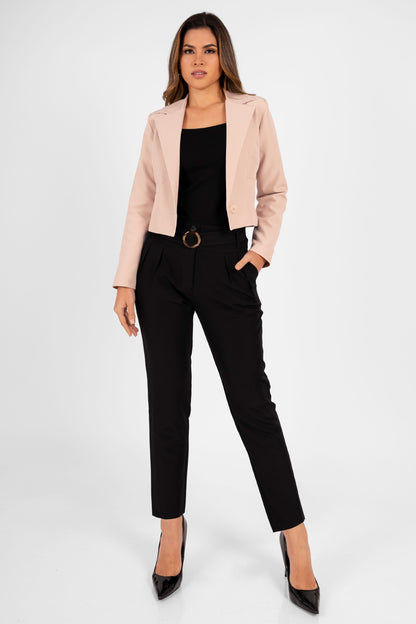 Blazer Cropped Addie Beige