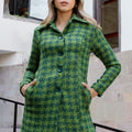 Abrigo Estampado Vichy Isabella Verde