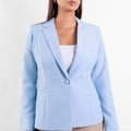 Blazer con un botón Leydi celeste