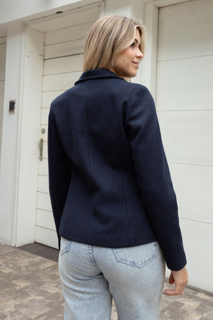 Blazer de Paño Andrea Azul
