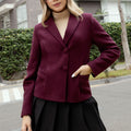 Blazer de Paño Andrea Borgoña