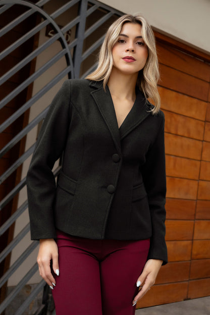 Blazer de Paño Andrea Negro