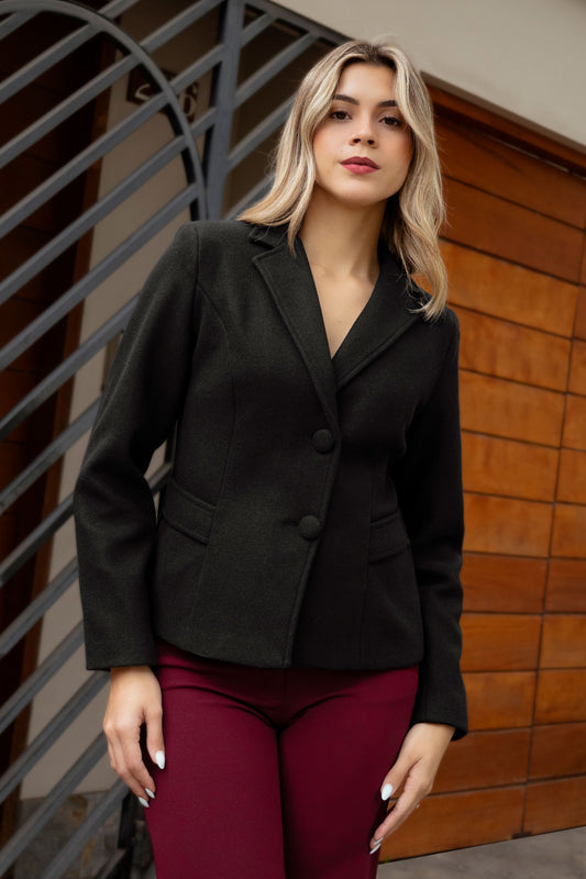 Blazer de Paño Andrea Negro