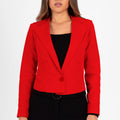 Blazer Cropped Addie Rojo