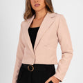 Blazer Cropped Addie Beige
