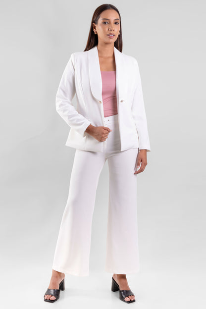 Pantalón Palazzo Marcela Blanco Ivory