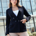 Blazer cruzado con cuatro botones Melannie Azul Noche